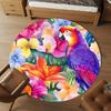 1pc parrot flowers Round Chair mat Area Rug - Non-Slip, Floor Mat for Office, Bedroom, and Indoor Decor c1125863
