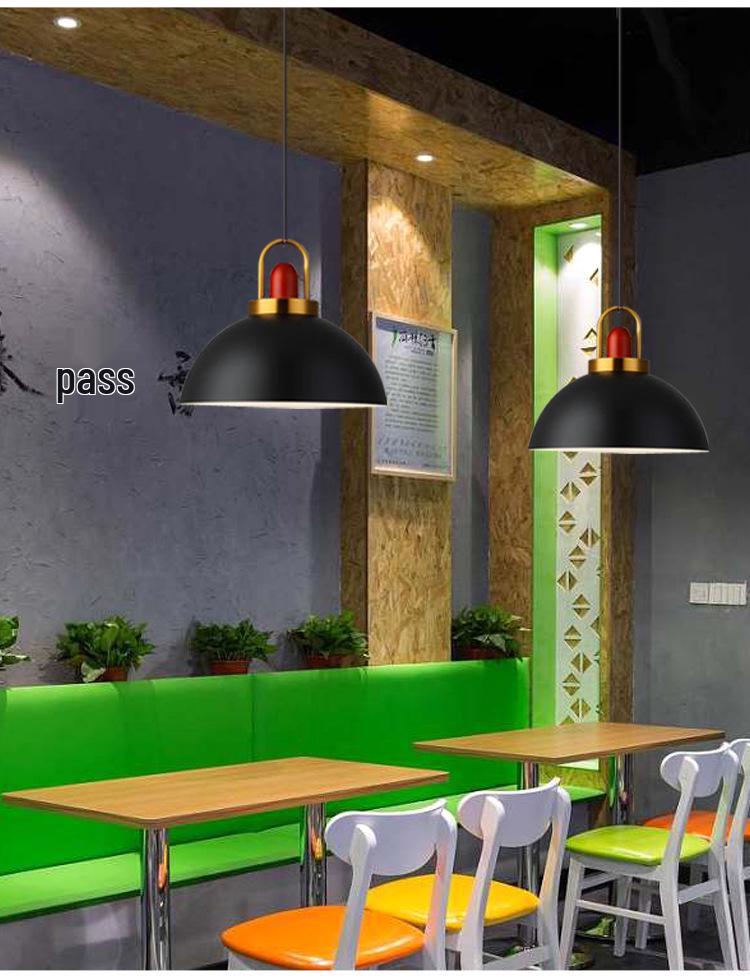 Retro Industrial Wrought Iron Pendant Lamp - Minimalist Style for Bars, Hotels, and Restaurants