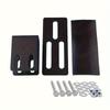 2 pièces Supports de montage de bande LED de voiture Pinces de galerie de toit tout-terrain avec vis réglables et coussinets pour une installation sécurisée