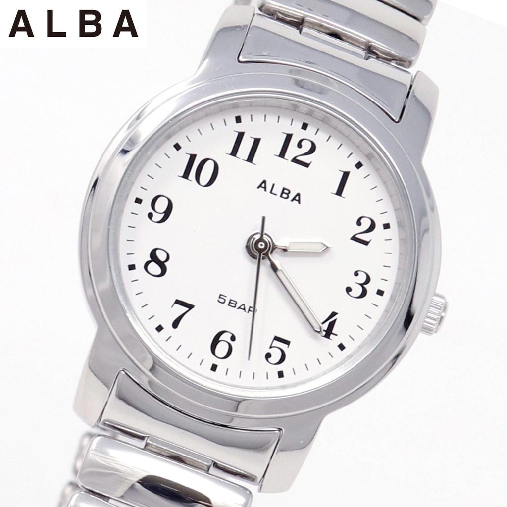 Seiko Watch Alba Watch Quartz Stainless Steel Reinforced Waterproof for Daily Life Analog SEIKO ALBA Women's (5 ATM) (AEGK441 (Dial White, Case