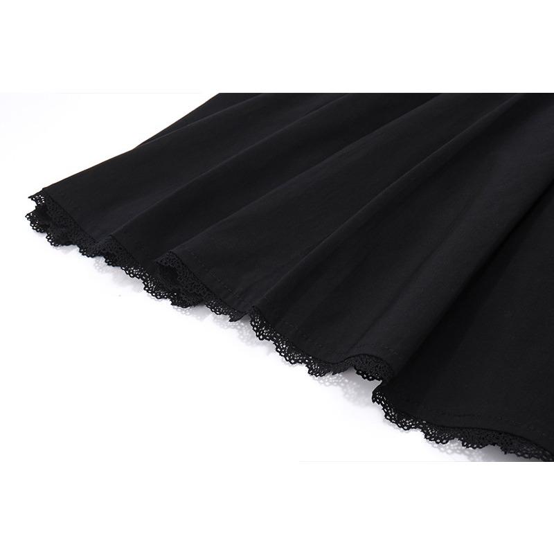 GMXIA Summer Temperament Square Collar Wooden Ear Edge Fishbone Corset Dress Women