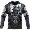 2026 New Hoodie 3d Viking Harajuku Print Pullover Men's Hooded Sweatshirt Oversized Vintage Male Clothing Fall Long Sleeve