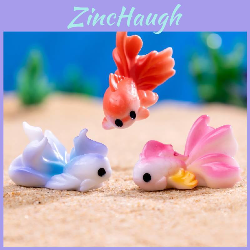 Adorable Resin Bubble-blowing Miniature Fish Colorful Aquarium Diy Decor