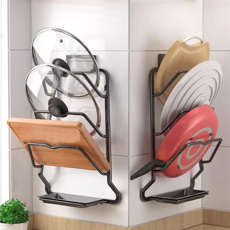 

BieYing Punch-Free Wall-Mounted Kitchen Cutting Board Storage Rack