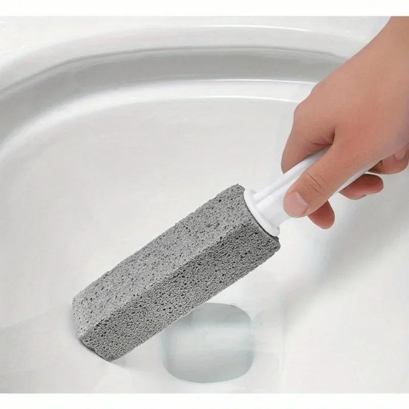 Long Handle Pumice Stone Toilet Brush Cleaning Brush No Dead Angle Brush Toilet Seat Strong Descaling Urine Stains Wash Toilet