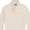 Polo Ralph Lauren Solid Color Long Sleeve Polo Shirt Men tops Beige 710877989-002