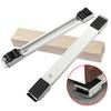 2 Pièces Rouleau d'Appareil Extensible Robuste Rouleau Lave-linge Coulissant Élévable Mobile Lave-linge Sèche-linge Machine Meuble Déménageur Support avec Roues