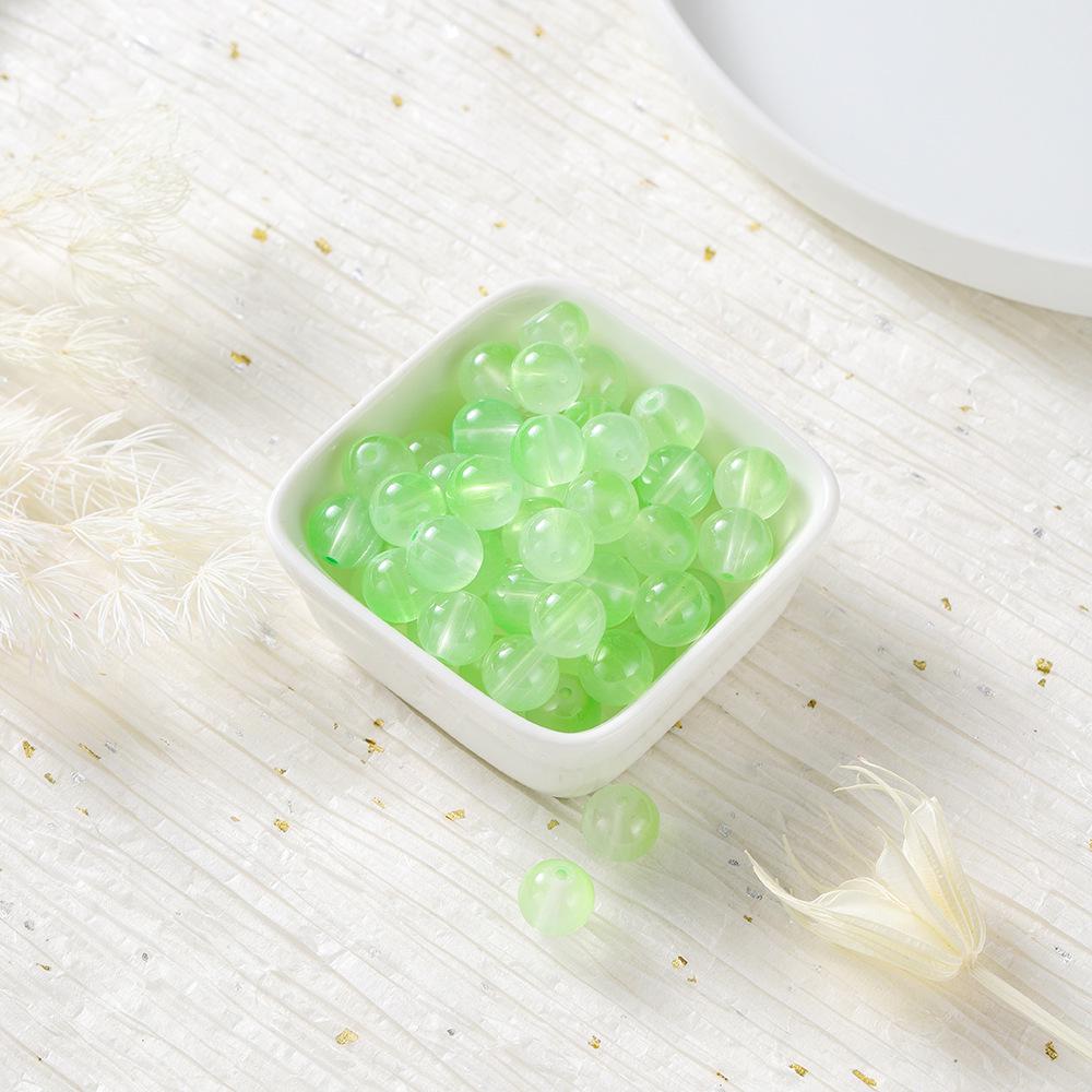 

Круглые стеклянные бусины градиентной двухцветной окраски диаметром 10 мм для изготовления украшений своими руками 20 beads (10mm, hole 1.5mm)