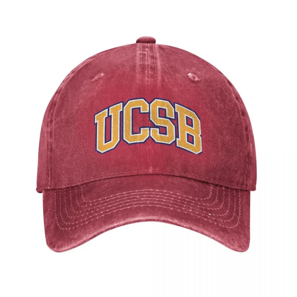 ucsb - college font Baseball Cap Hat Unisex Sunscreen Unisex Women's