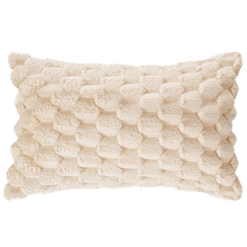 Versatile Snowflake Plush Pillow Envelope Pillow Cover Pillowcase Pillow Covers 30x50cm бежевый 745₽