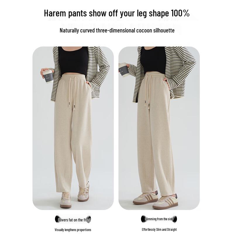 Women's High-Waist Straight-Leg Harem Pants