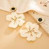 Exaggerated Acrylic Large Flower Resin Pendant Earrings for Women Fashion Jewelry Minimalist Accessories Ear Charm Jewelry