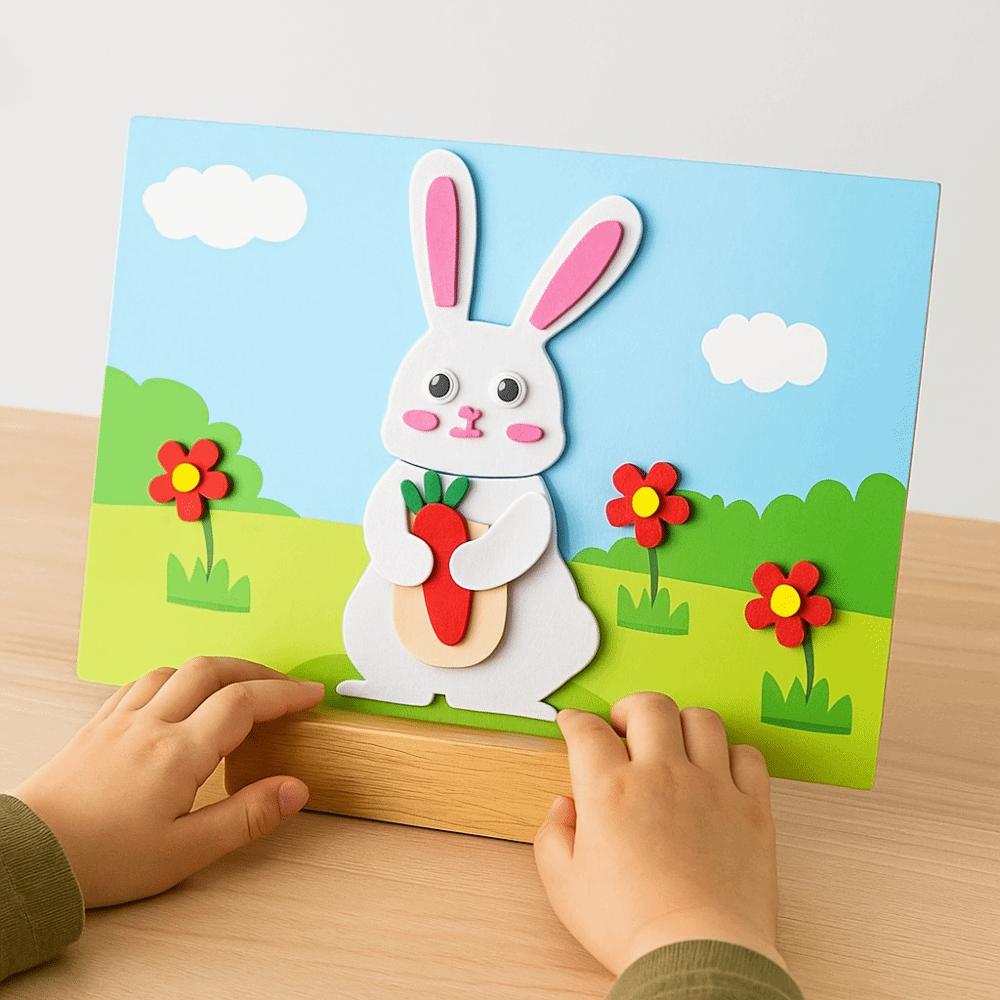 Stereoscopic Montessori  Art Craft Toy Making Material Educational Sticker Toys  Boys Baby Girls