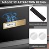 1 Pc Dishwasher Magnet Clean Dirty Sign Premium Stainless Steel Dishwasher Clean/Dirty Magnets with Sticker Adhesive for Home