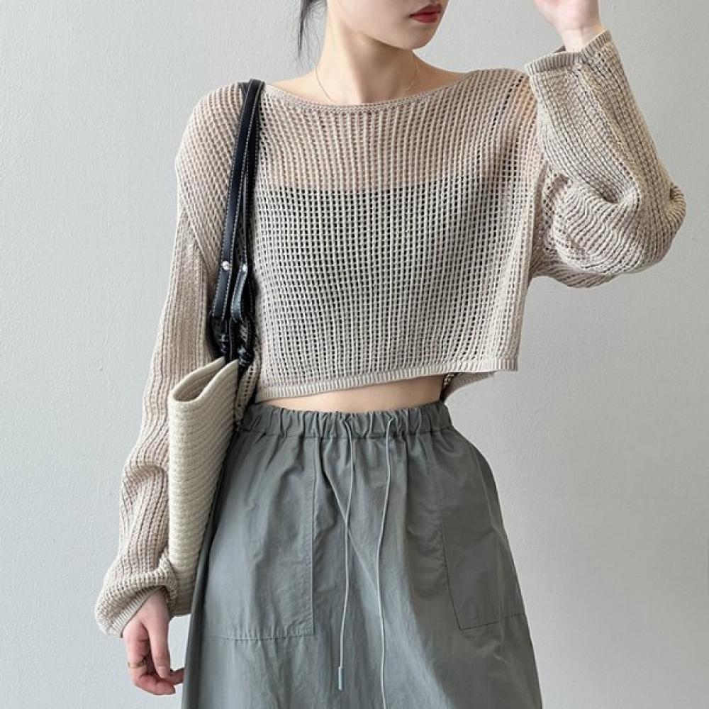 Maia Summer Mesh Knit Top Maiac046 