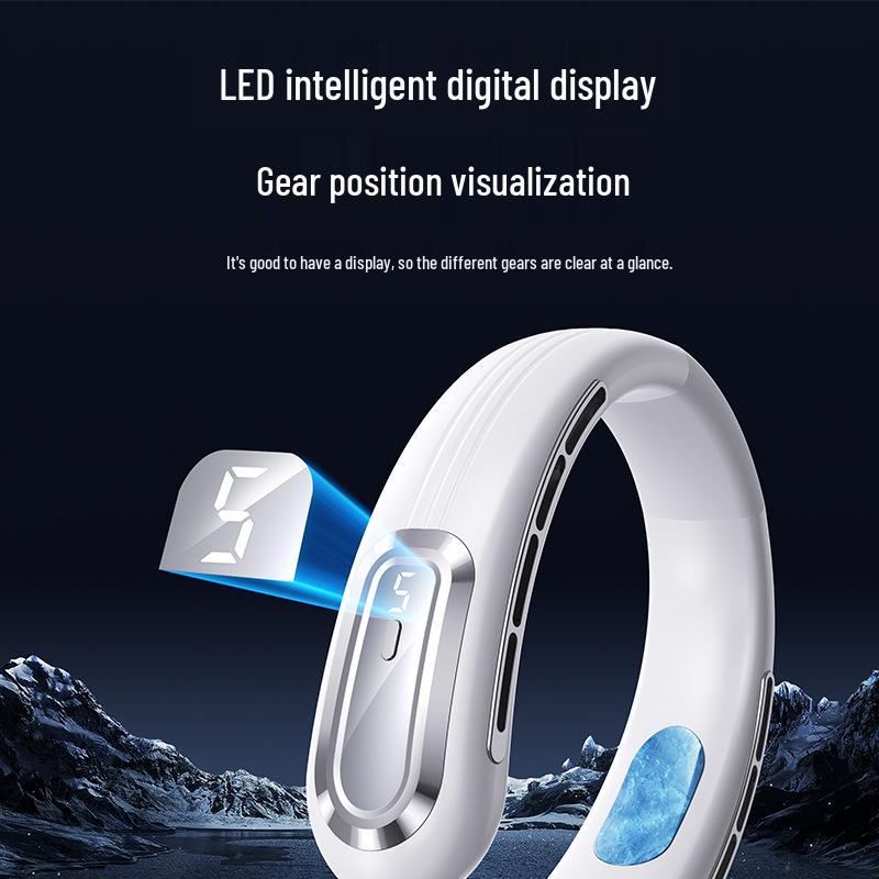 Portable Neck-Hanging Fan: Long-Lasting, Rechargeable, Silent & Ideal for Outdoor Sports