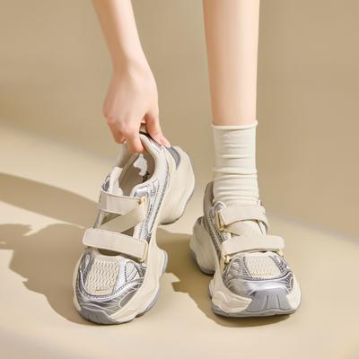 Augustine Bag Head Sandals New Autumn Leisure Sports Thick-soled Hollow Velcro Dad Sandals