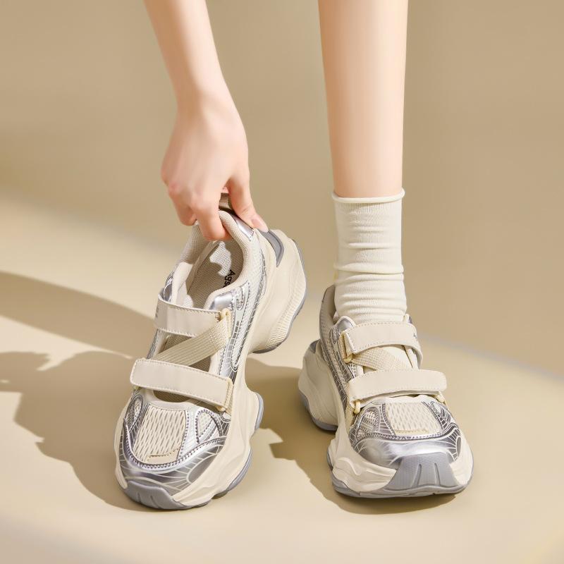 Augustine bag head sandals new autumn leisure sports thick-soled hollow Velcro dad sandals