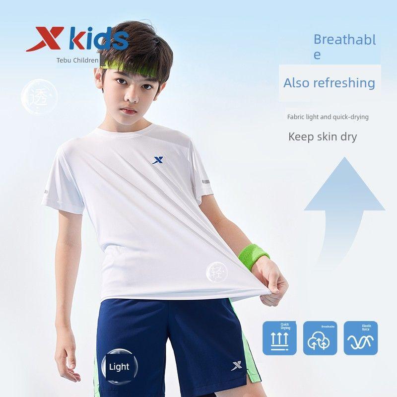 

Tebu Kids Summer New Arrival Quick Drying Clothes Short Sleeve T-shirt Positive Black 120cm