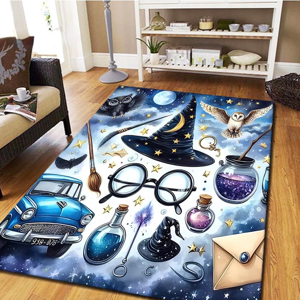 Harry Potter's Owl Floor Carpet, Cool Movie Themed Mat, Digital Printed Rug for Bedroom Decor -HYQ28