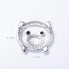 Bo Xin Yun Zirconia Pig Head Brooch – Stylish Animal Pin for Fashion Accessories