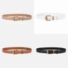 Womens Fashion Leather Belt With Alloy Pin Buckle For Jeans And Dress Attire