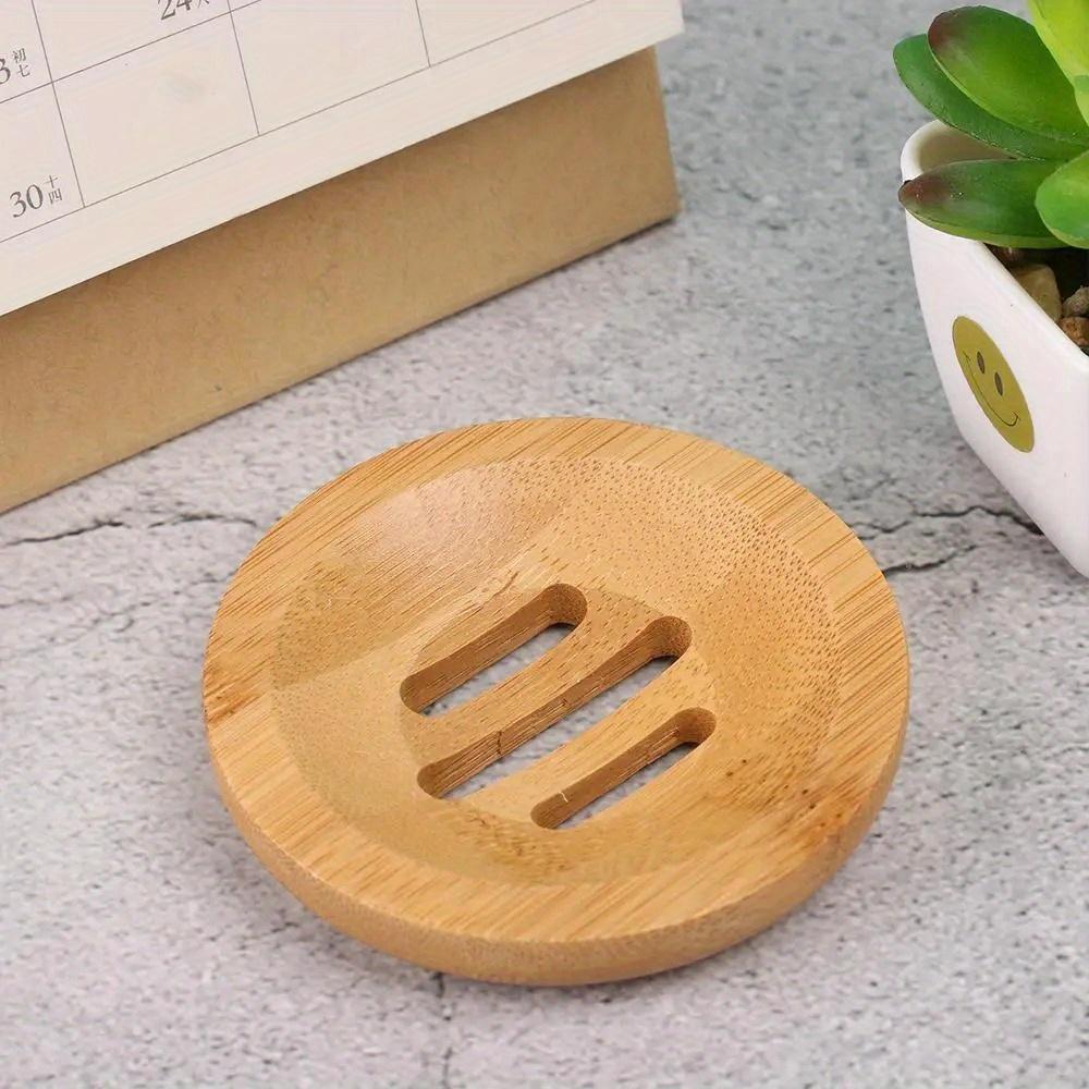 1 jabonera de madera para baño, escurridor de jabón, soporte para jabón de ducha, accesorios de cocina, contenedor de bambú