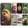 Cute Little Hedgehog For OPPO A15 A16 A17 A76 A96 A77 A52 A72 A5 A9 A79 A58 A78 A98 A94 A74 A57S A54S A53S Case