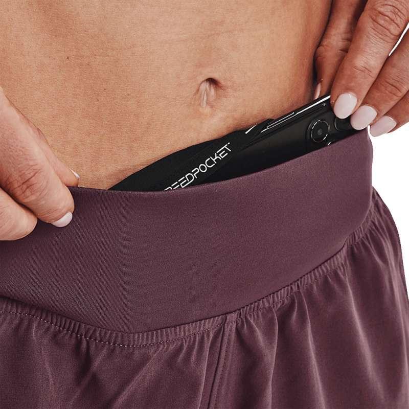 Under Armour Speedpocket Logo Midjetights Shorts Dame Underdeler Lilla 1361379-554