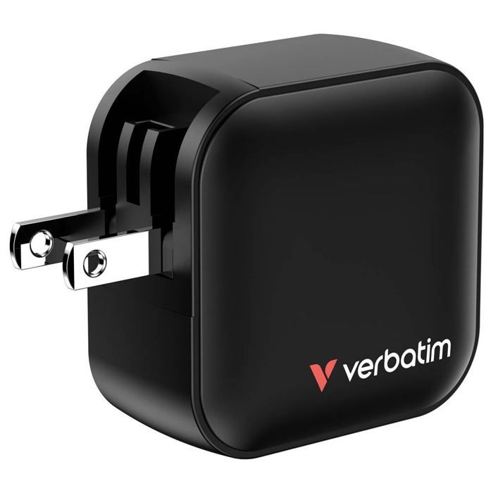 Chargeur GaN - VERBATIM - Mini Chargeur 70W - 3 Ports - Adaptateurs UE et UK