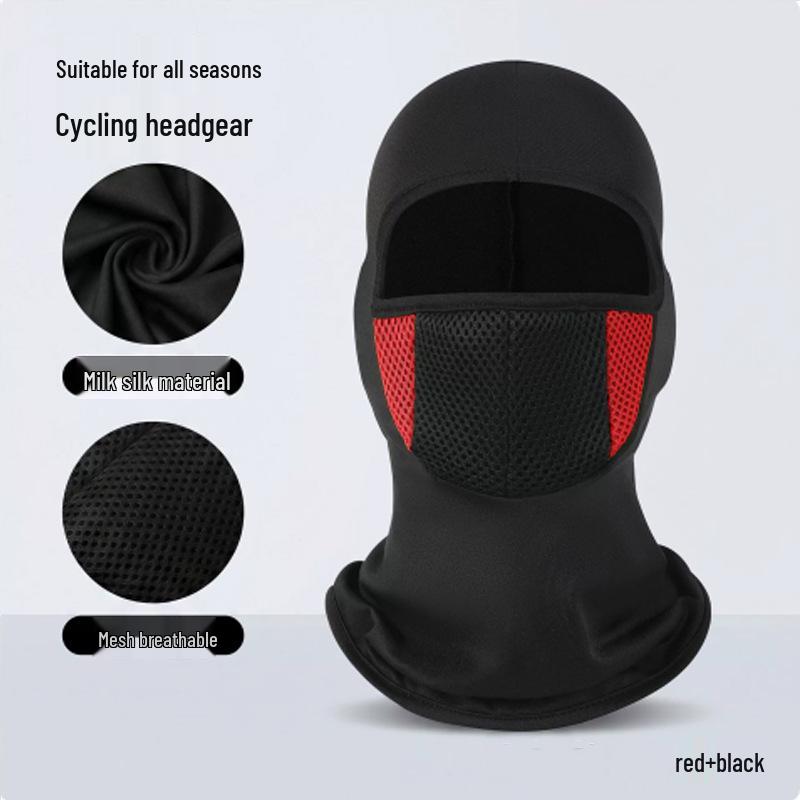 Breathable Mesh Cycling Balaclava: Dustproof Sun Protection Hood for Outdoor Motorbike