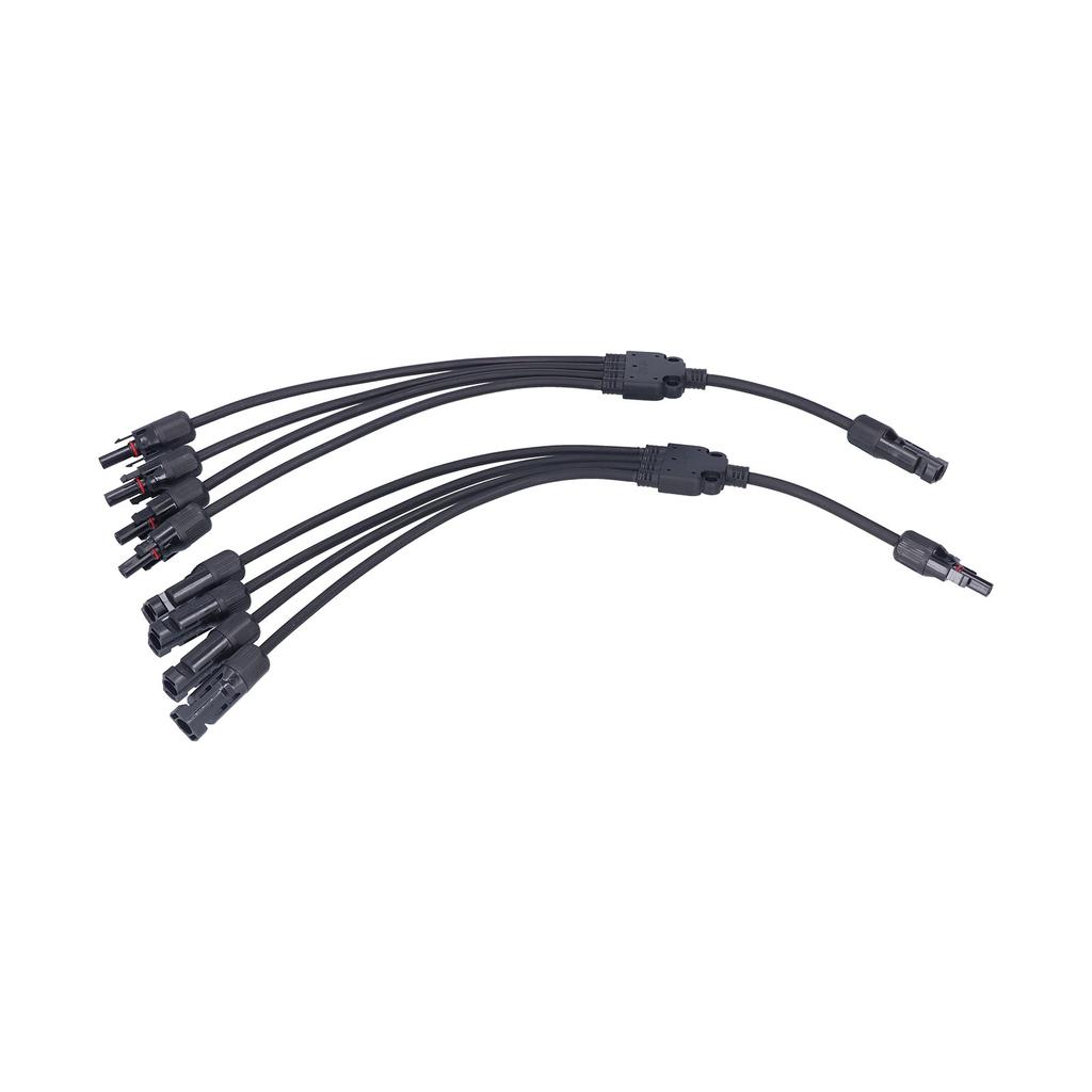 Solar Panel Connector 4 Branch Y Type Parallel Connector Solar Panel Extension Cable PV Wire Adapter