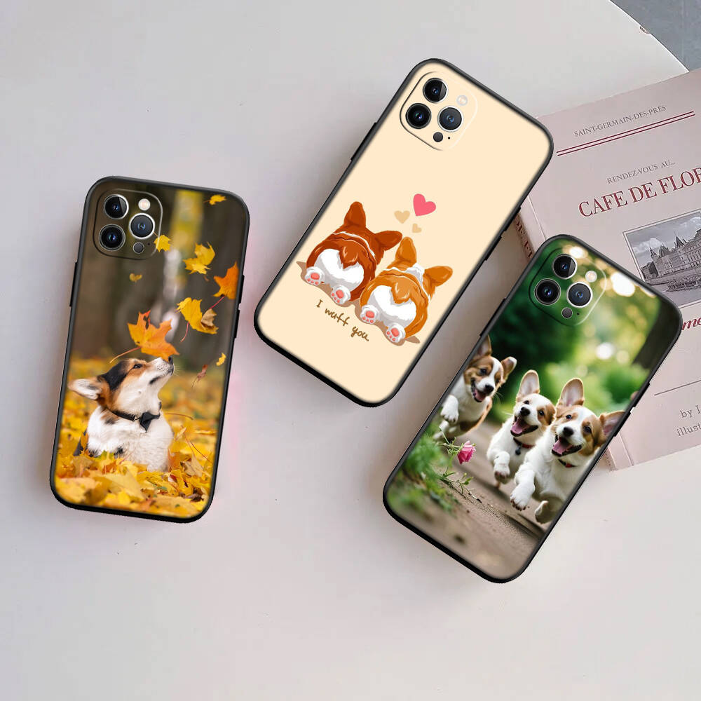 Cute Corgi Dog New Phone Case for iPhone 6 6s 7 8 11 12 13 14 15 16 17 16E XS Pro Max XR X SE Air
