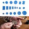 20Pcs Plastic Dies Watch Press Dies Kit Blue Color Watch Case Press Dies  Watch Repair