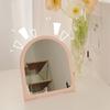 Arch Shaped Vanity Mirror Elegant Desktop Stand Mirror Personalized Dressing Mirror  Home Use