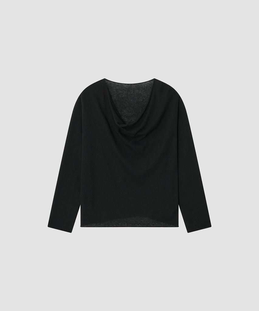 Deolil Low Drape Summer Knit_Black