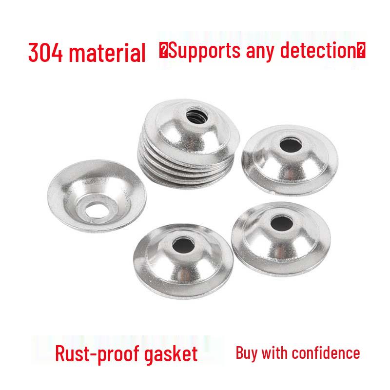 Stainless Steel Bowl-Shaped Adjustable Foot Washer for Pot Lids