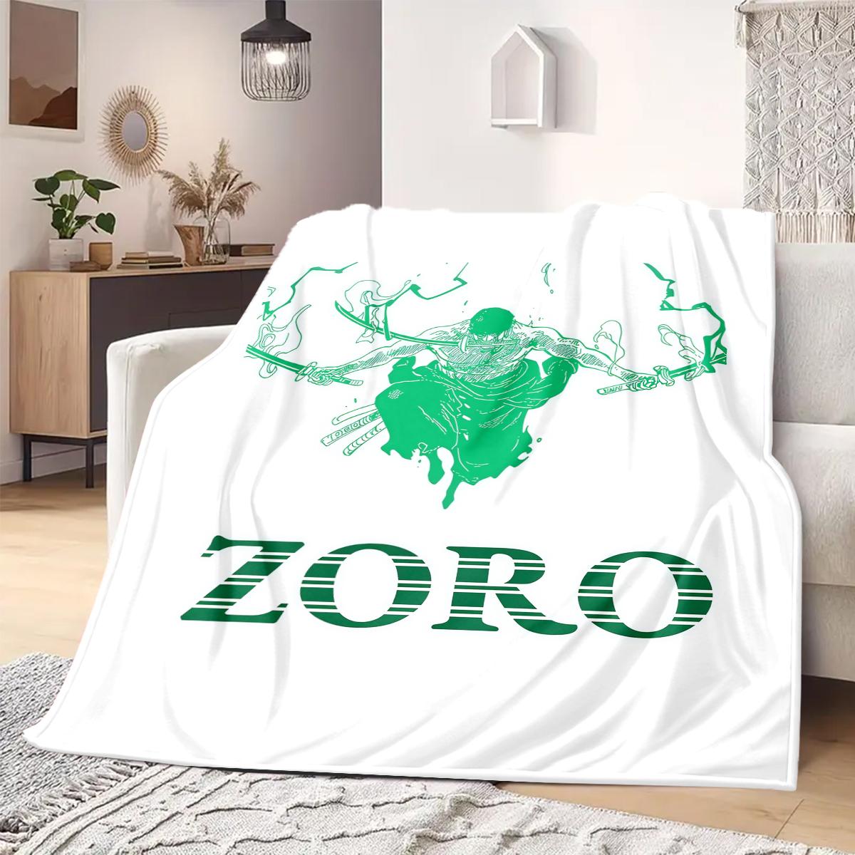 

Roronoa Zoro Print Blanket Warm Comfortable Flannel Blanket Suitable for Bedrooms,Sofas, Beds,Chairs,Travel -QIAO124 75x90cm