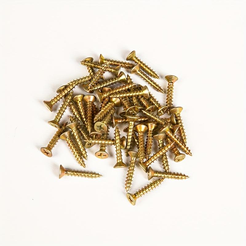 520pcs M3.5/12/14/16/20/25/30/35mm Countersunk Self-Tapping Screws Set, Colorful Cross Head for Industrial, Home, and Furniture