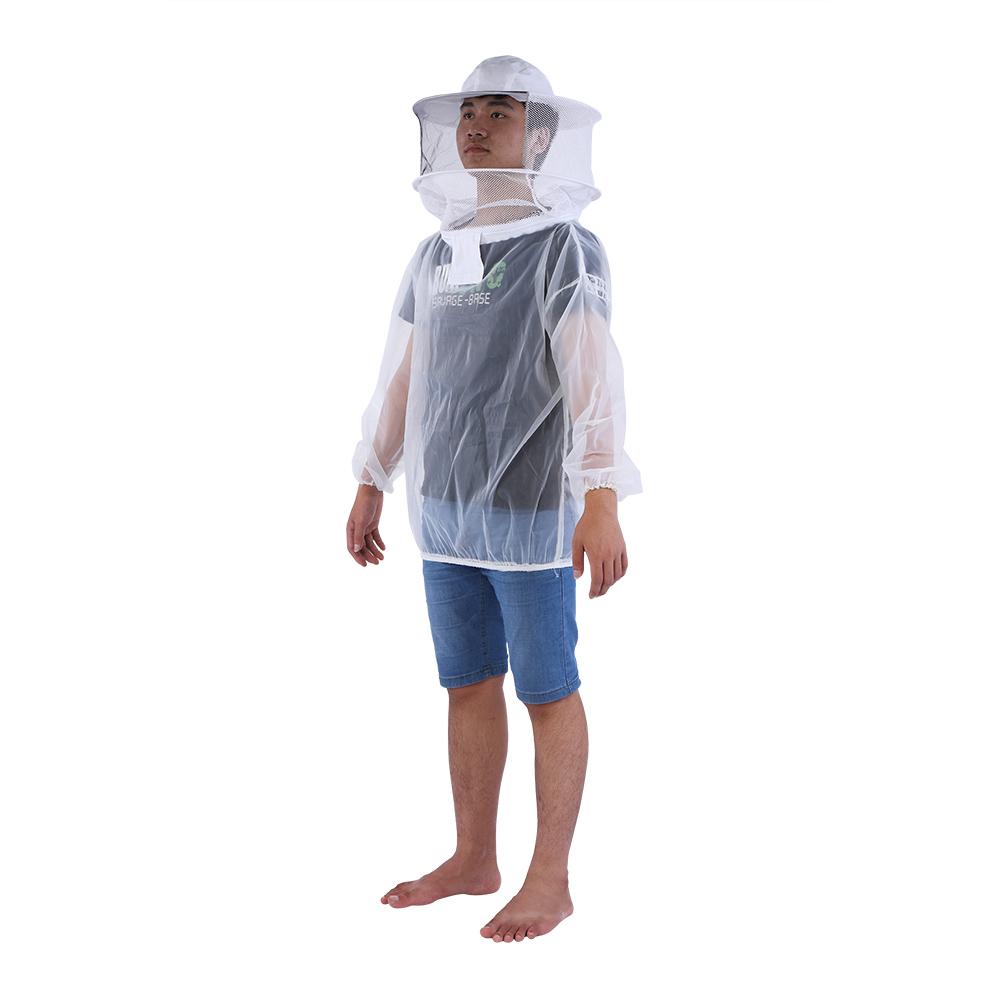 Premium Yarn Beekeeping Jacket, Breathable and  -Thin for Fashionable Beehive, Round Hat Veil for Face  , and Wear-Resistant, Convenient