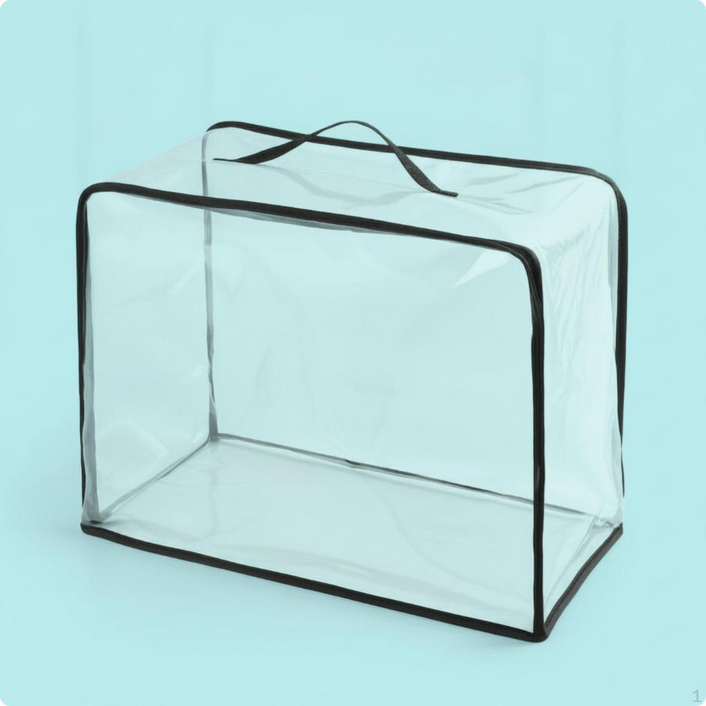 Handbag Storage Cover Transparent with Zipper Clear Purse Protector
