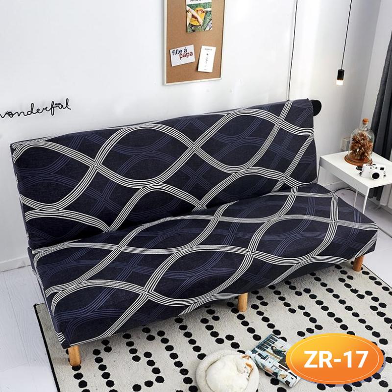 Sofa-Bettbezug ohne Armlehne, klappbarer Sofabezug, elastische Sofabezüge für Wohnzimmer, Couchbezüge für Sofas