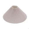 Light Shade with Pleated Design for Table Lamps, Lampshade 41cm Diameter In PVC Material, Bedside
