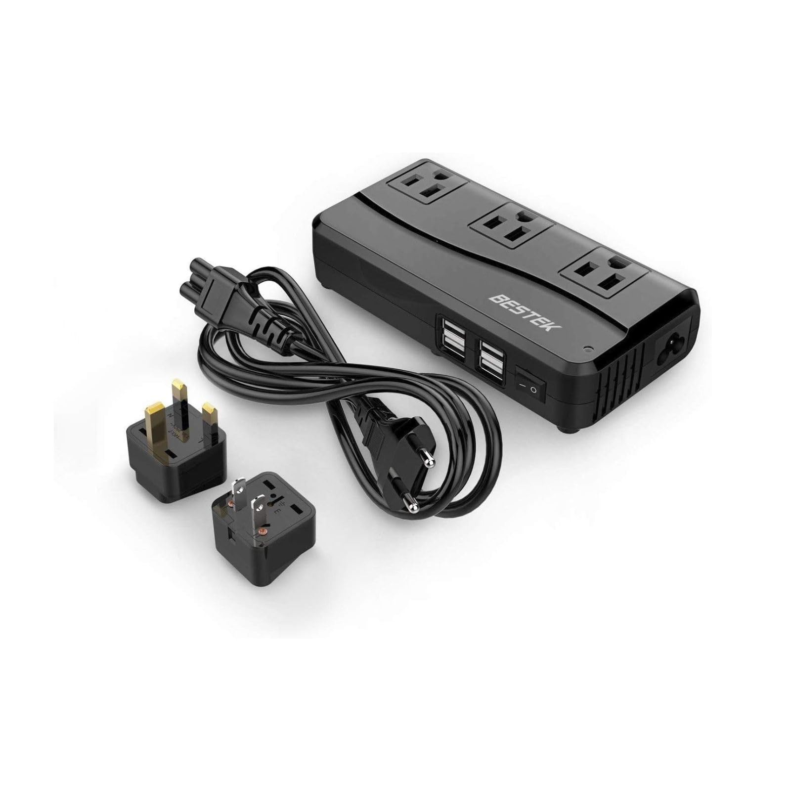 

Overseas Travel Transformer Overseas Outlet Transformer with Conversion Plug to 100V Conversion Product with Transformation 90V-240V MRJ201GU-BK