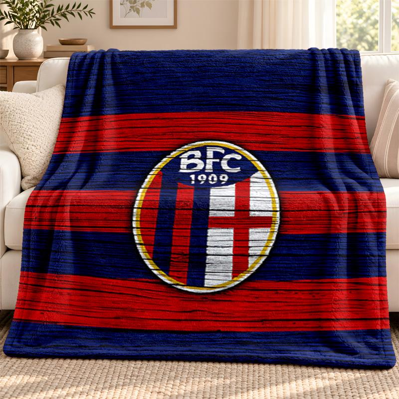 Bologna Football Club blanket Flannel Blanket Soft Cozy Plush Throw for Sofa Bed Lightweight Home Decoration Outdoor camping