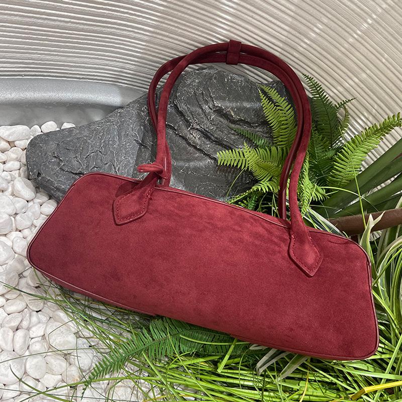 Hochwertige Bowling-Handtasche aus echtem Leder, Nischen-Design, Großes Fassungsvermögen, Modische Tote-Schultertasche