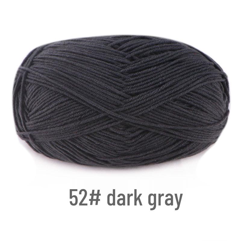 Su He 4-Strand Combed Cotton Yarn for Handmade Knitting: DIY Milk Cotton for Dolls, Cushions, and Blankets.