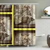 Charming Vintage Woman Bath Shower Curtain: Fashion Artistic Style Printed Waterproof Decorative Home Decoration For Bathroom Si