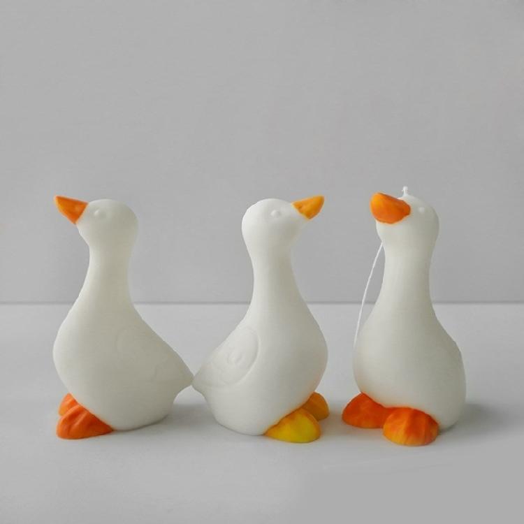 3D Cute Duck Silicone Candle Mold Handmade Animal Candle Making Soap Plaster Resin Supplies Chocolate Cake Baking Tool