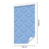 Geometric Rhombus Wallpaper, Azure Background, Azure Center, 50x1000